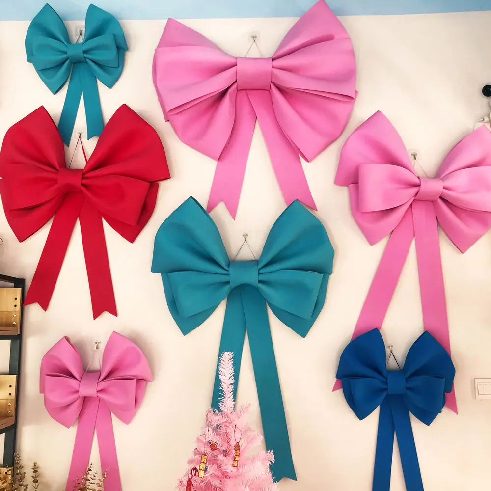 Christmas Tree Decoration New Year Party Prop Christmas Big Bow EVA Shop Display Wedding Party Prop Festivity Occasion DIY