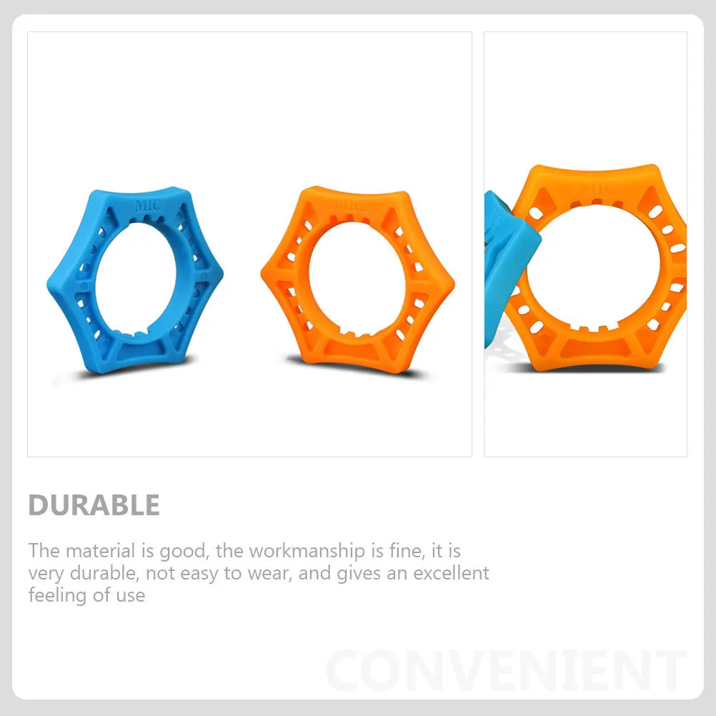 

6Pcs Microphone Anti-Roll Silicone Rings Six-Corner Durable Shockproof Mic Protection Circles for Wireless Use