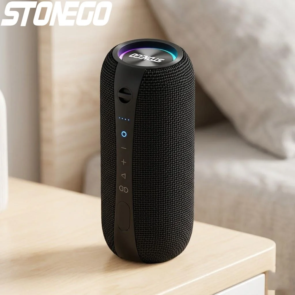 

Punk Style Dual Wireless Bluetooth Speaker TWS Transparent Mechanical Bass Diaphragm Sound Portable High Fidelity