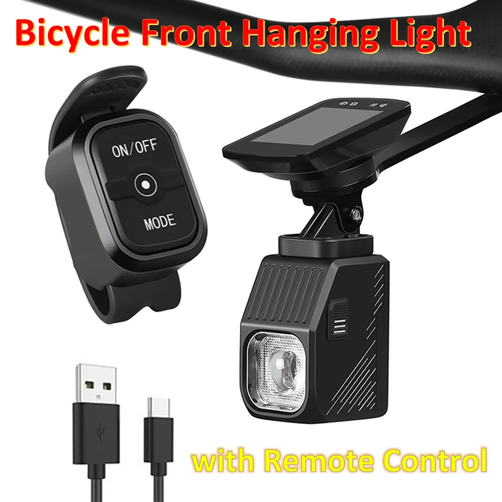 

Bicycle Light with Cut-off Line Beam LED Hanging Light Remote Control Cycling Flashlight Super Bright Headlight Bike Accessories