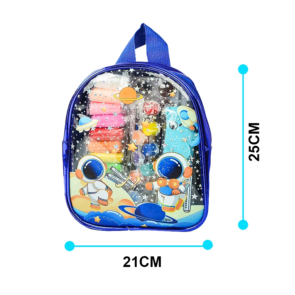 مجموعة فنية فاخرة مكونة من 104 قطع، بما في ذلك الألعاب، ومستلزمات الرسم وحقيبة مدرسية، مناسبة كهدية عيد الميلاد أو هدية للأطفال. #4