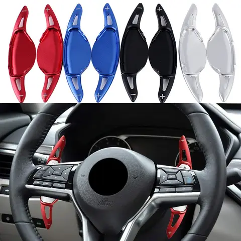 Para nissan altima rogue x-trail pathfinder qashqai infiniti qx50 qx55 qx60 volante shift paddle shifter extensão capa