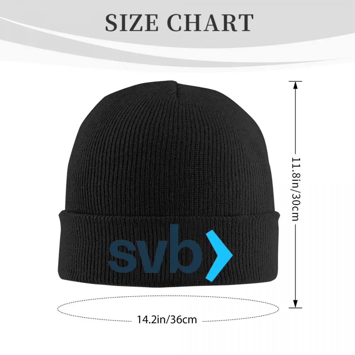 SVB Silicon Valley Bank Logo Knit Hat Beanie Autumn Winter Hats Warm Fashion Cap Men Women Gifts