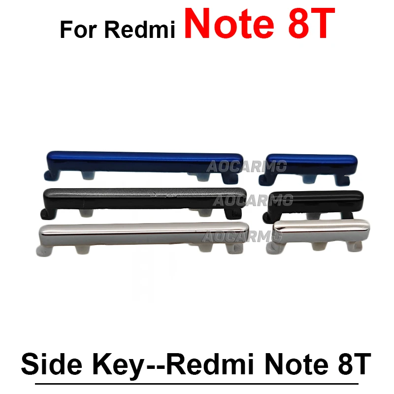 Side Keys Replacement Parts For Redmi Note 8 Pro 8T 8Pro Power On /Off Volume Buttons