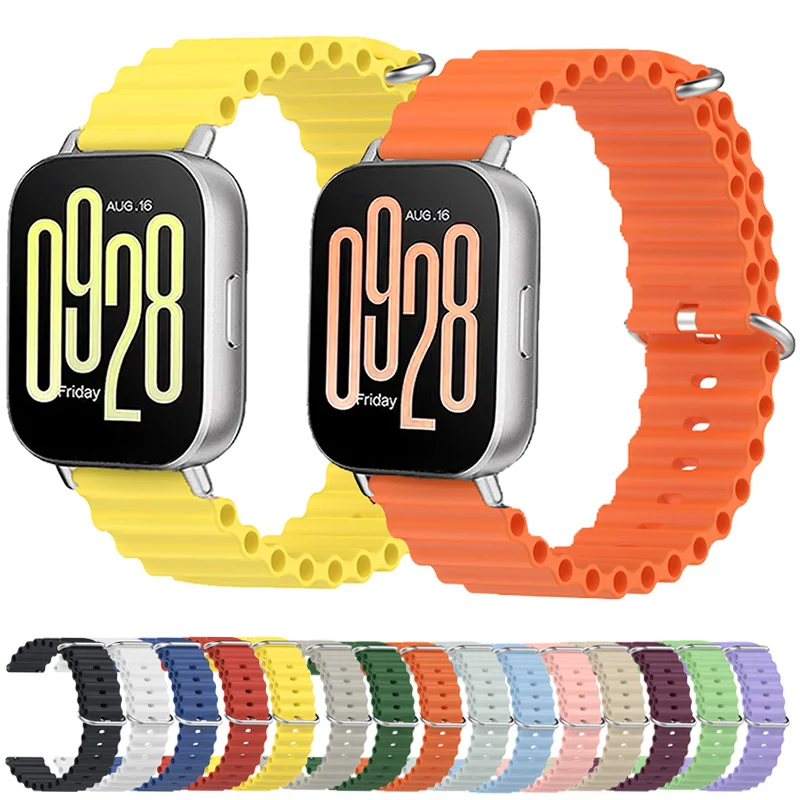 Ремешок для часов 22 мм 20 мм для Xiaomi Redmi Watch 5, активный сменный ремешок для Redmi Watch 5 Lite, ремешки для часов Ocean, браслет