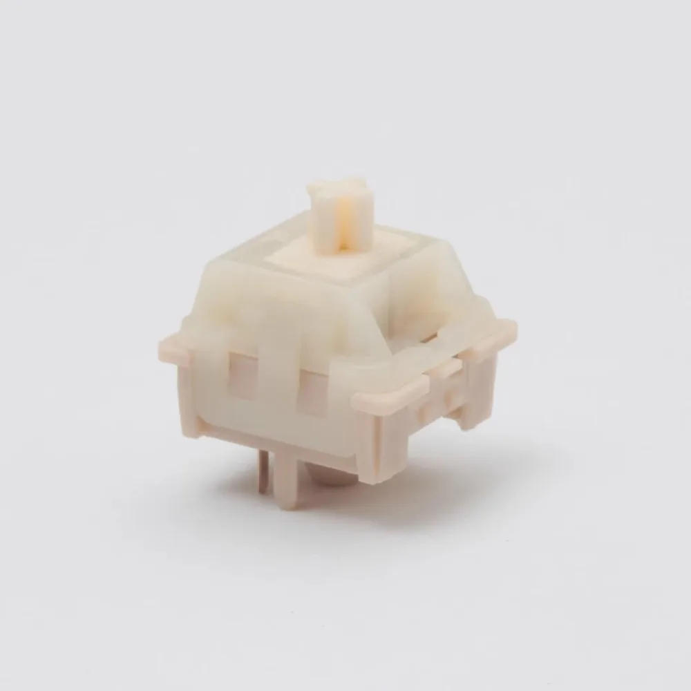 68/100 Pcs Coconut Latte Shaft Body HIFI Mahjong Sound For Customization Mechanical Keyboard Shaft Five Leg Linear MX Shaft