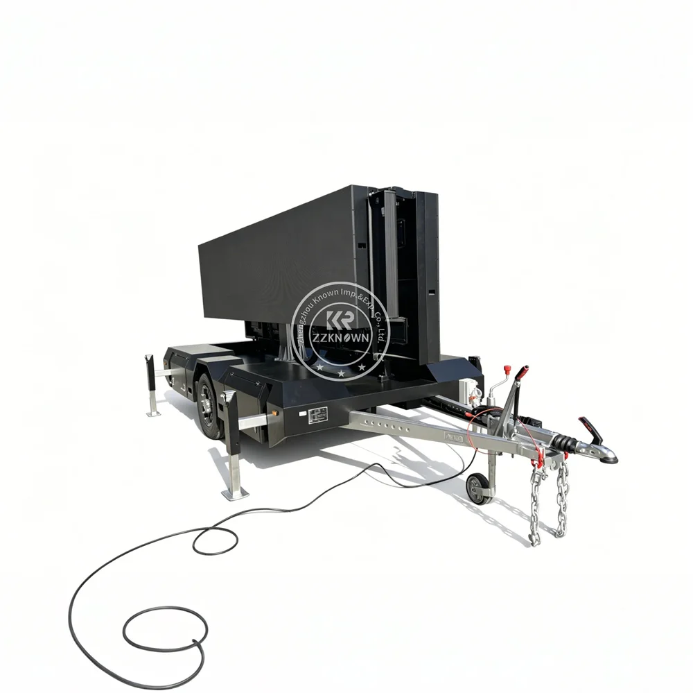High Resolution Mobile LED Display Trailer Digital Billboard Screen Trailer For Exhibition Trade Show And Event Use