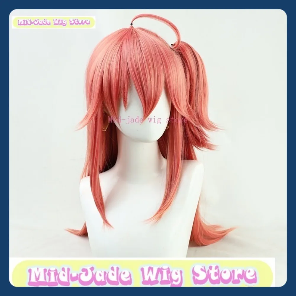 Parrucca Mid-jade Negozio Hololive Sakura Miko Parrucca Cosplay Gioco Anime Gioco di ruolo Parrucca sintetica per feste di Halloween
