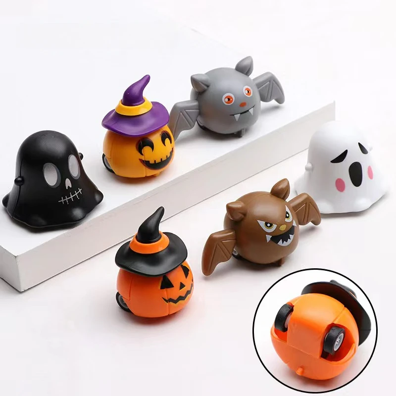 Halloween Novelty Funny Pumpkin Ghost Bat Back Force Car Holiday Party Fun Prize Children's Little Toys