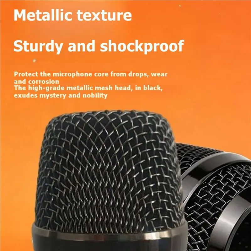 Delicate Texture-Professional 2.4G Wireless Microphone RGB Light For KTV Church Show Meeting Home