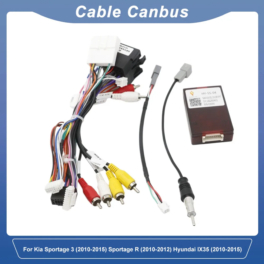 CANBUS Decoder 2010-2015 For Kia Sportage 3 Sportage R Hyundai IX35 Android Radio Adapter Cable Kit