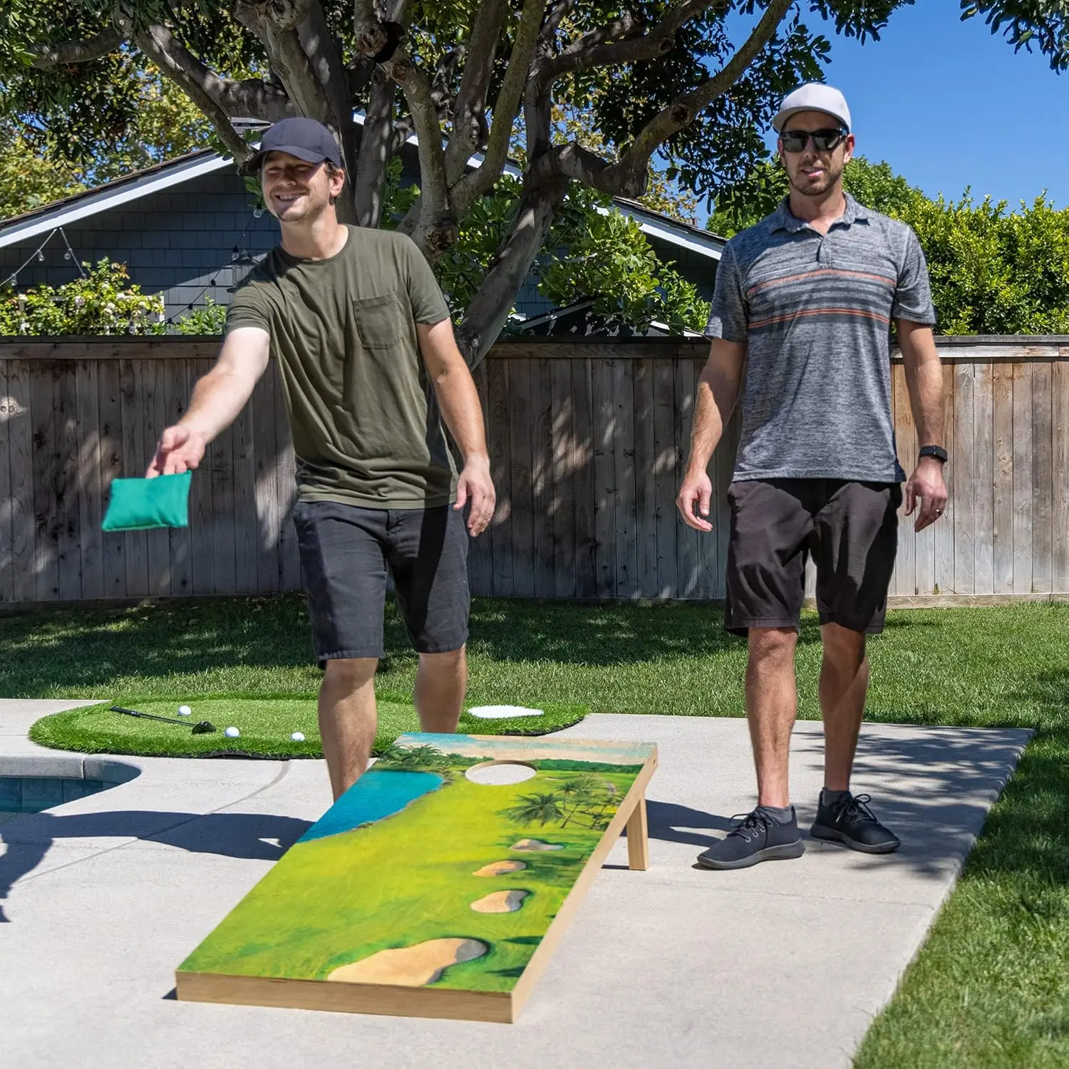 

4 ft x 2 ft Regulation Size Premium Wood Cornhole Set - Vintage Wood Designs