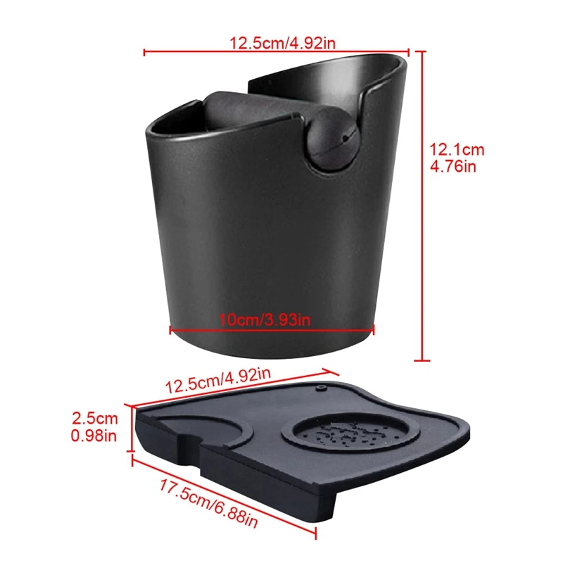 القهوة حصيرة تدق الأسباب دلو سيليكون ضغط مسحوق حصيرة لوازم القهوة