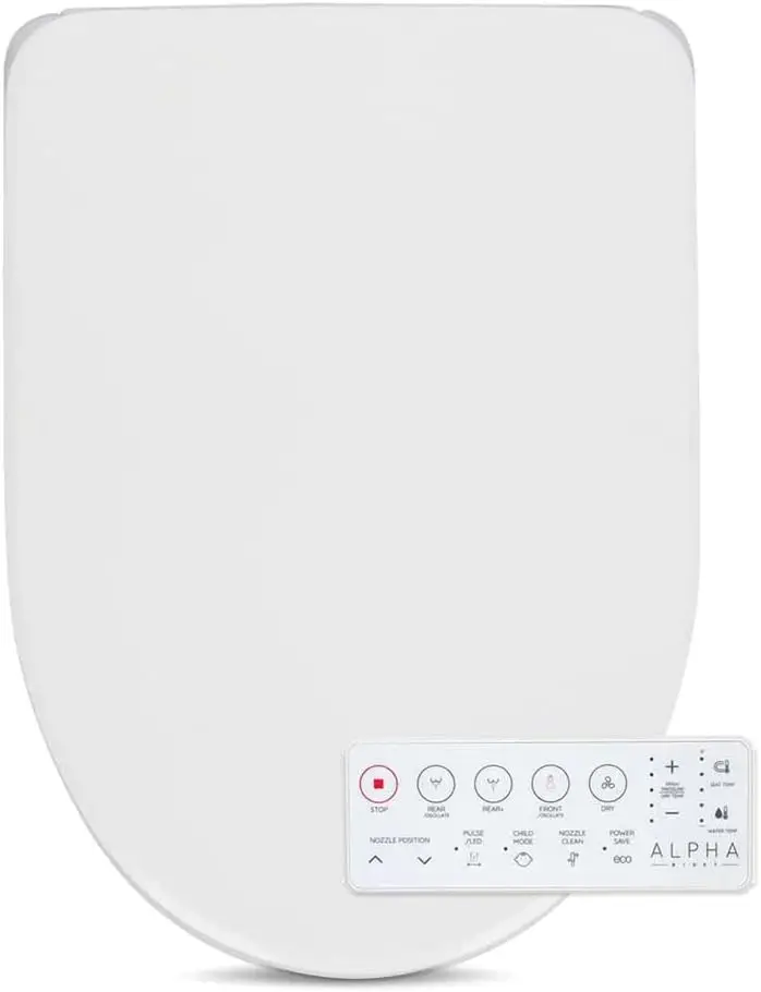 

GXR Wave Bidet Toilet Seat in Round White | Strong Spray