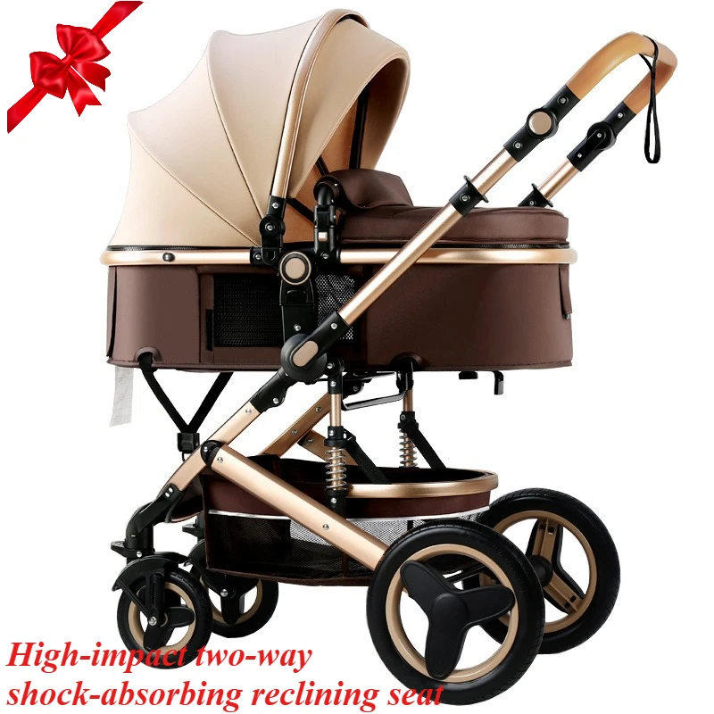 

Детская коляска может сидеть и лежать, двусторонний складной амортизатор.