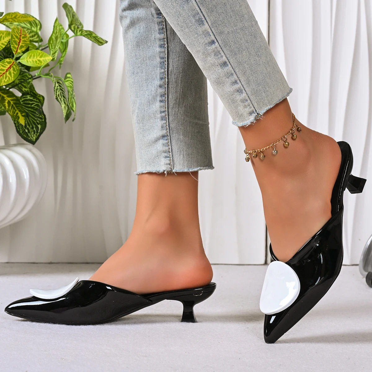 New 2026 Summer Mid Heel Mule  - Street Fashion Summer 2026 review and price