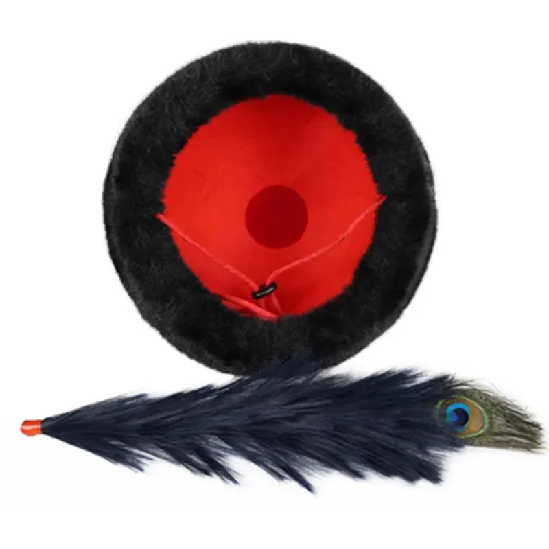 Chiński starożytny kapitan z dynastii Qing, książę, cesarz, kapelusz do cosplayu, nakrycie głowy dla dorosłych, zabawny strój karnawałowy do cosplayu z filmów i seriali.