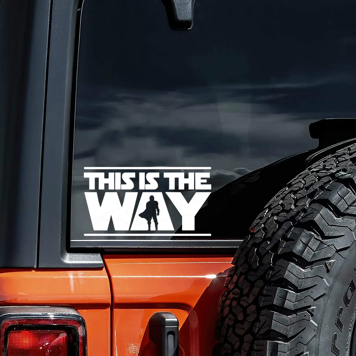 

Fashion This Is The Way Car Stickers Windshield Bumper Motorcycle Helmet Creative Waterproof Decals Car Decorative Accessories