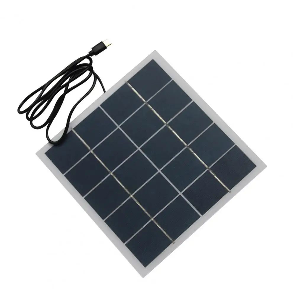Camping Solar Panel 4w 12v Portable Solar Panel Charger Lightweight Type-c Solar Power Bank Outdoor Security Camera for Mobile