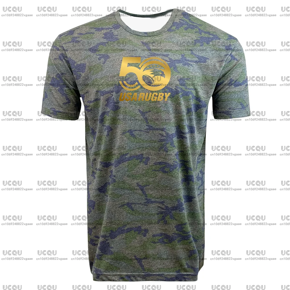 

Мужской трикотаж для регби 2025 года, спортивная одежда, мужская и детская футболка для мальчиков, камуфляжная футболка США для регби 50-летия, супермягкая футболка