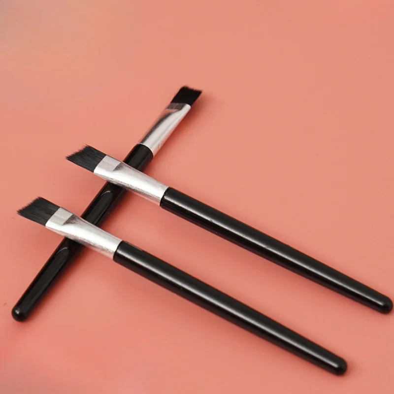 3Pcs Eyebrow Brush Oblique Eyebrow Bevel Blade Makeup Brush Portable Makeup Brush Long Pole Single Sleeper Brushes Hot Sale