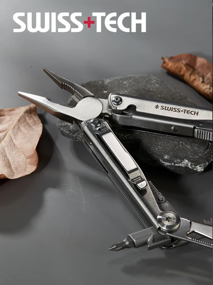 Swiss tech 18/37 in 1 klappbare Multitool-Zange Multifunktion ale Kombination werkzeug zange Klapp schere edc Outdoor-Ausrüstung