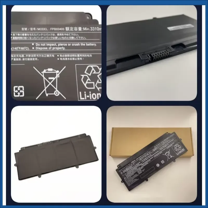 FPB0340S 14.4V 50Wh 3310mAh Rechargeable Lithium-ion Battery Pack for Fujitsu LifeBook U937 U938 U939 E548 Laptop Batteries