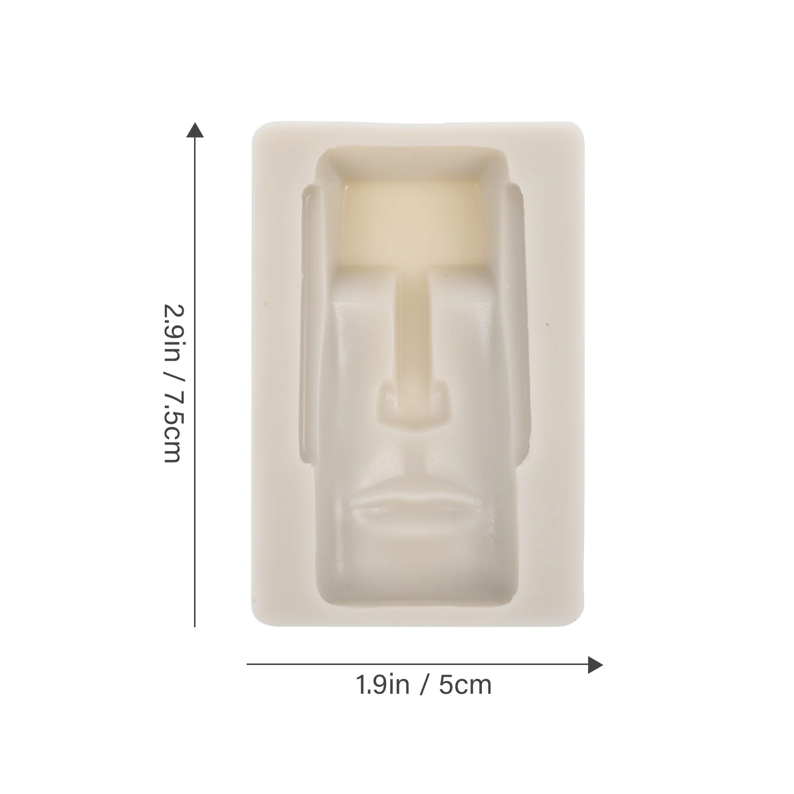 Food Decor Moai Stone Statue Mold Cake Puck Silicone Molds for Chocolate Flexible Easter Jewelry Casting