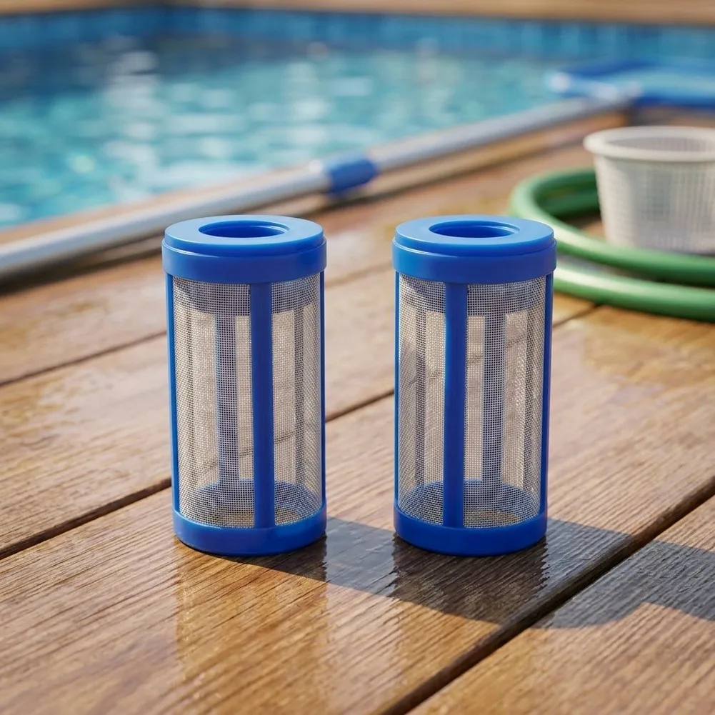 8 Piece Air Bleed Valve Replacement Kit for Pool and Spa Filters Easy Install No Tools Required Blue Plastic Construction