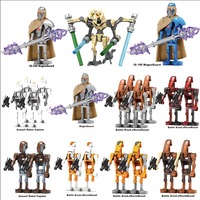 HEROCROSS Star Wars Building Blocks IG-100 MagnaGuard General Grievous Battle Droid Ahsoka Darth Vader Bricks Action Figures Toy