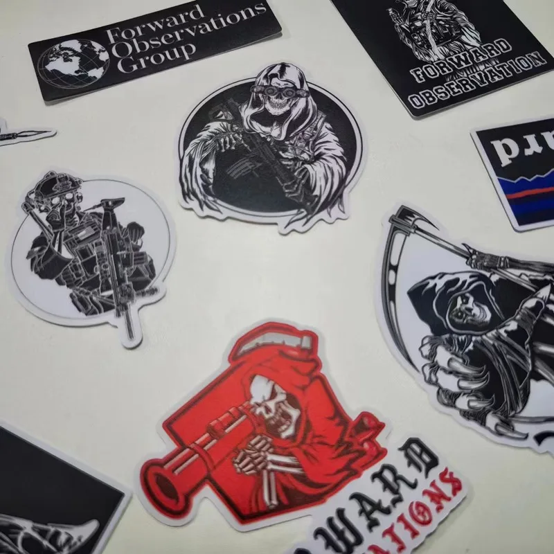 Car Sticker Military Accessory Vinyl  Pegatinas Forward Reaper Skeleton Decals for Car Motor Fridge Skateboard Luggage