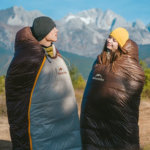 Imagen 2 del producto Naturehike-saco de dormir de plumón de pato Snowbird mejorado, 650FP, ultraligero, cálido, para 4 estaciones, para viajes al aire libre y senderismo