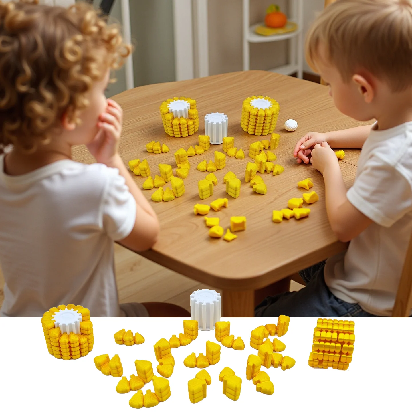 Dětská vzdělávací hračka 3D tisk Kukuřice Kouzelná kostka Ulevňující stres Hračky Puzzle Originalita Becrypt Mozek hořící Vývojo