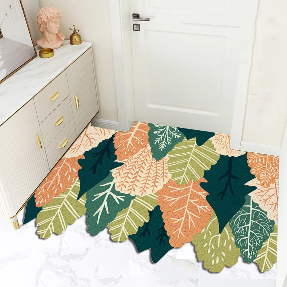 Stain Resistant Wipe Shoes Carpet Indoor Outdoor Mat Forest Welcome Rug Entrance Door Rug Bathroom Mats Non Slip Rubber Doormat