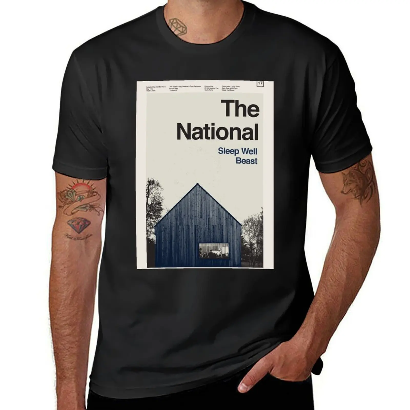 The National - Sleep Well Beast T-Shirt boys animal print cute clothes funnys men graphic t shirts