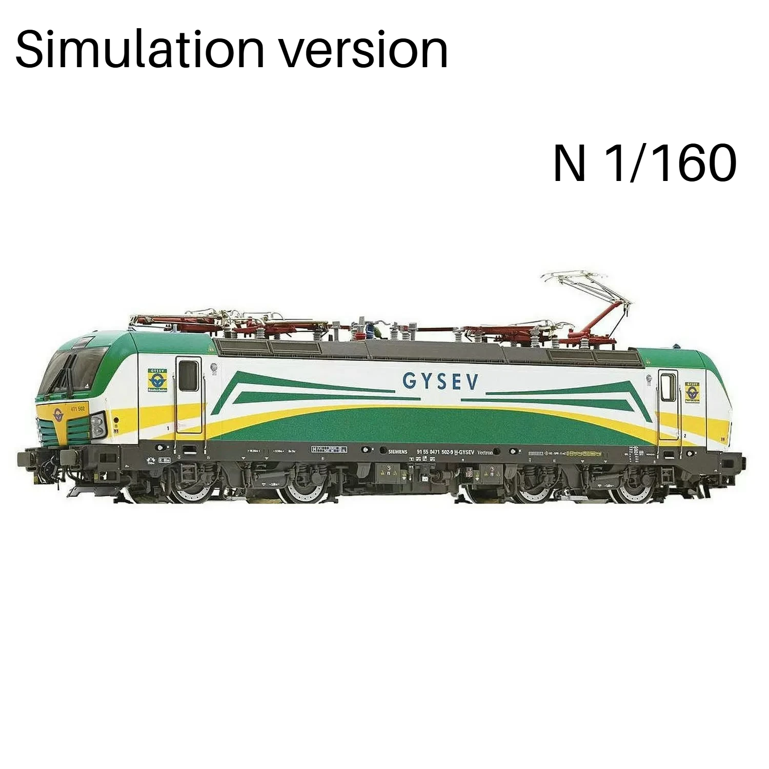N Type 1/160 Schaal BR193 Elektrische Locomotief Model 739308 739378 met optionele simulatie/digitale geluidseffecten Een jongensspeelgoed cadeau