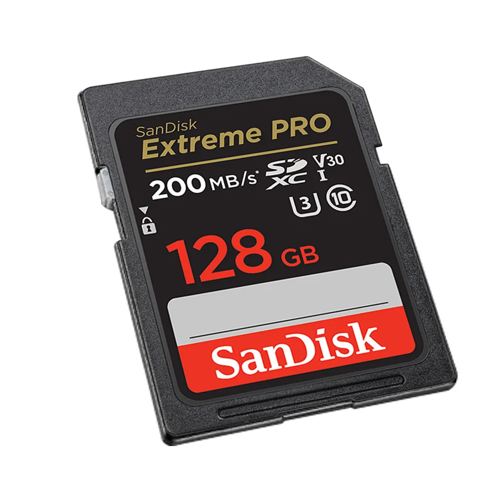 Tarjeta SD SanDisk Extreme PRO 32G SDHC 64G 128G 256G SDXC UHS-I C 10 100M/s-200MB/s U3 tarjeta de memoria compatible con V30 4K para cámara/DV/SL