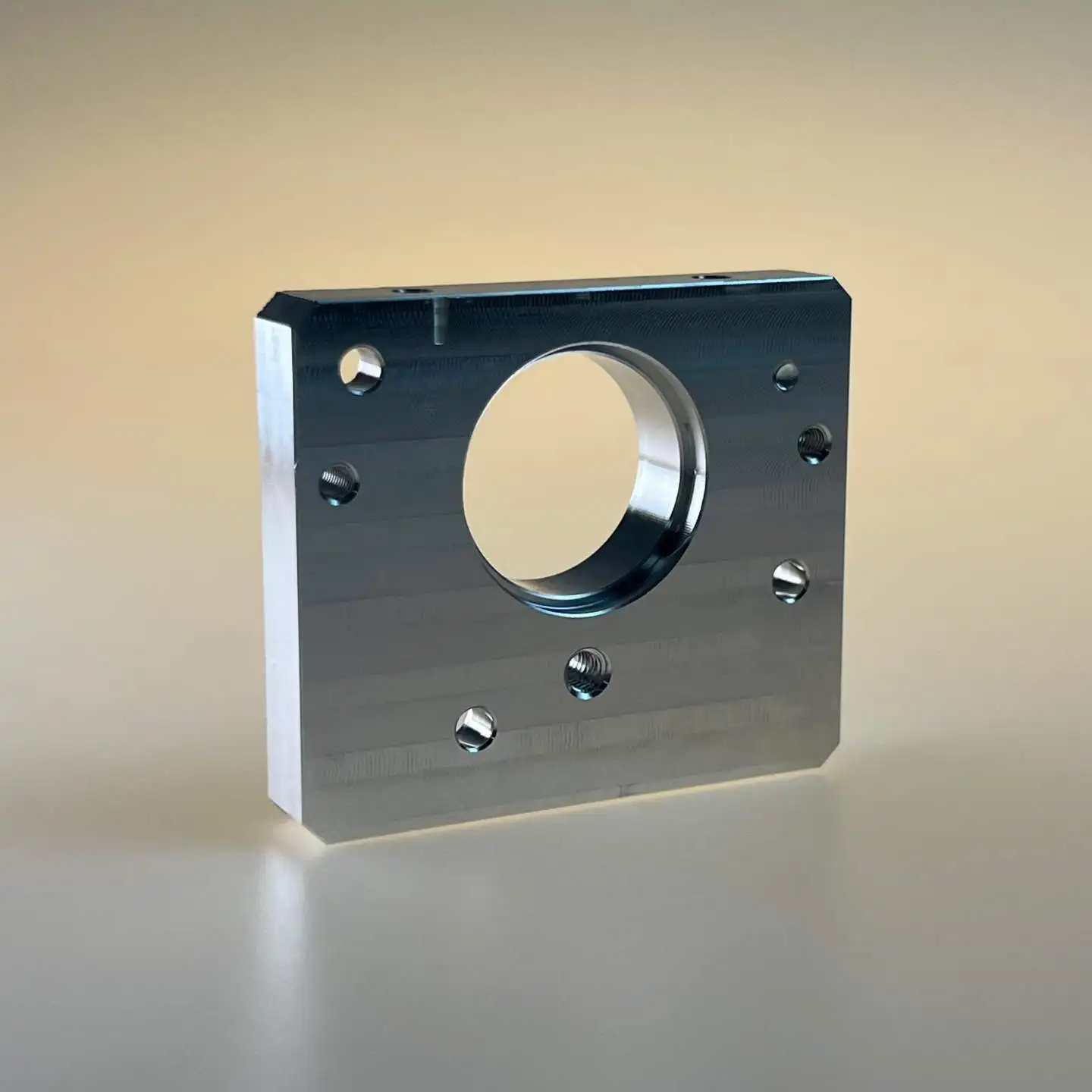 Custom CNC Machined Aluminum Alloy Square Plate Raw Finish Machining Tooling Position Plate