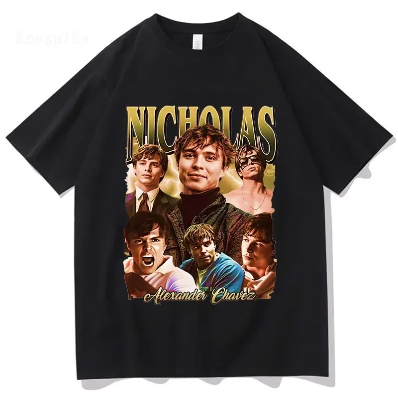 Nicholas Chavez Men Women's T Shirts Novelty Tees Round Neck Fans Unisex Fashion T-Shirt 100% Cotton Classic Clothing Streetwear