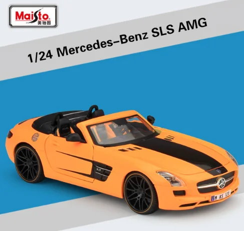 

Maisto 1:24 Mercedes-Benz SLS AMG Alloy Sports Car Model Diecast Metal Toy Car Model Simulation Collection Children Gift B799