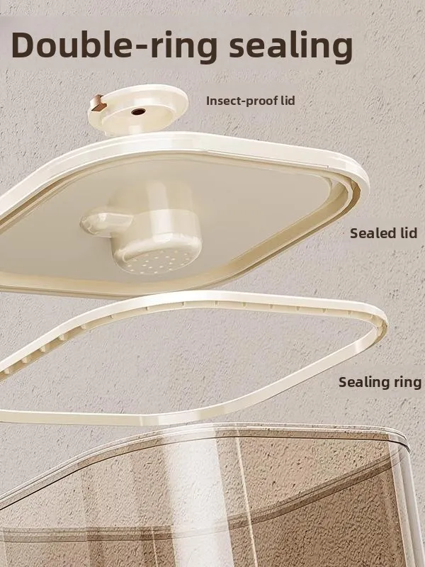 Airtight Pest Proof Moisture Proof Rice Storage Container Household Kitchen ain Storage Buets New 2025 Version Rice Tub