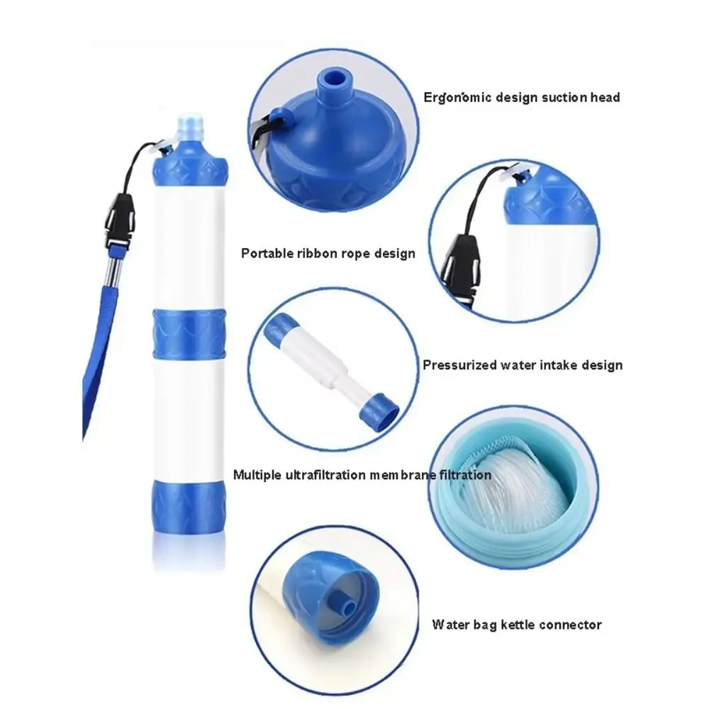 

Mini Mini Water Filter Straw Purifier Direct Drinking Purification Water Filter Straw Portable Drinking Water Filtering Straw