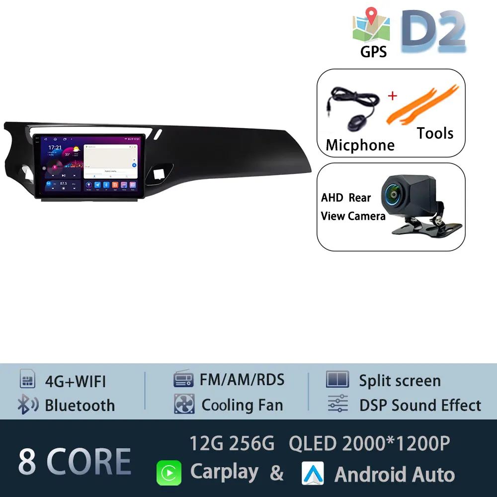 Android 15 Autoradio Voor Citroen C3 DS3 2010-2016 5G WIFI Head Unit Navigatie Autoradio DSP BT Draadloze Carplay Auto 4G