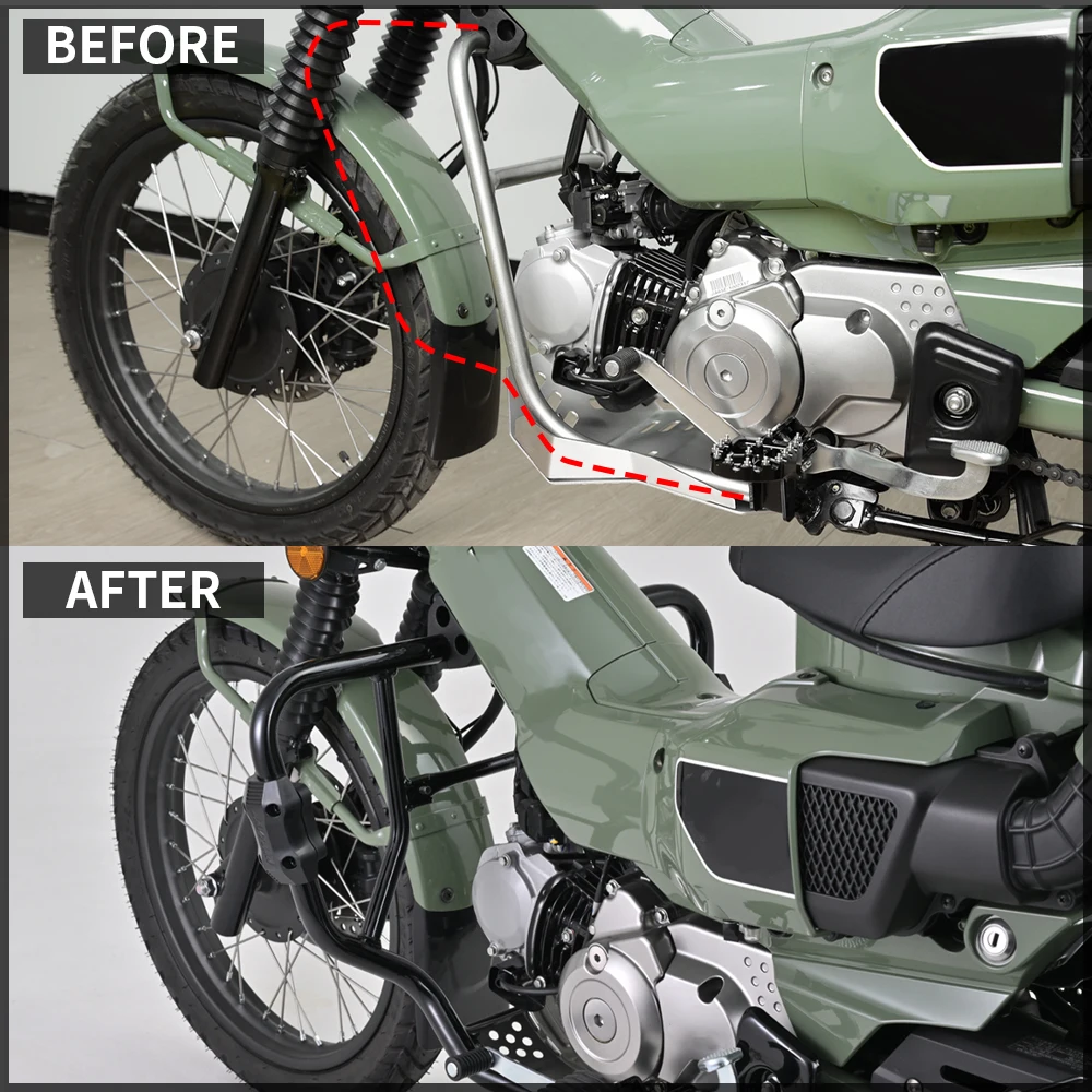 Motore Crash Bar Per Honda Hunter Cub CT125 CT 125 Trail125 Trail 125 2020-2025 Autostrada Paraurti Motore Guard Crash Bar Protector