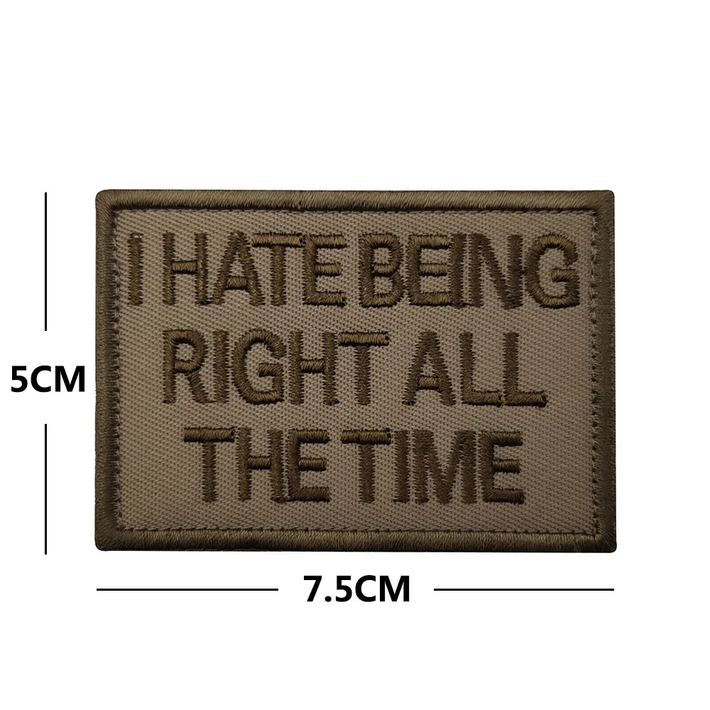 Embroidered Patch AS READY AS I\'M GONNA BE Funny Biker Motorcycles Tactical Motivational Armband Patches Army Airsoft Outdoor