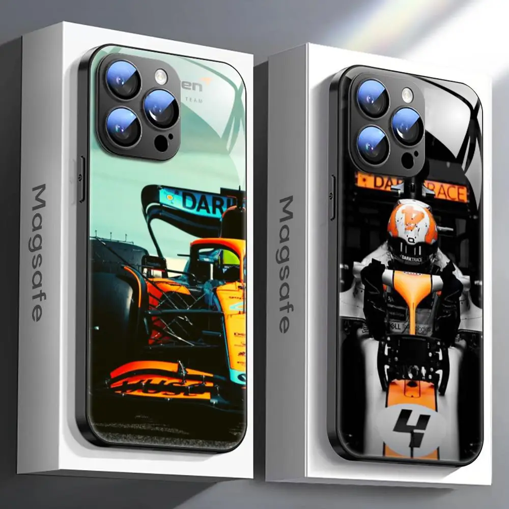 F-Formula 1 Lando Norris Phone Case For iPhone 16 15 14 13 12 11 X XR XS 8 Plus Mini Pro Max Glass Magnetic Phone Case