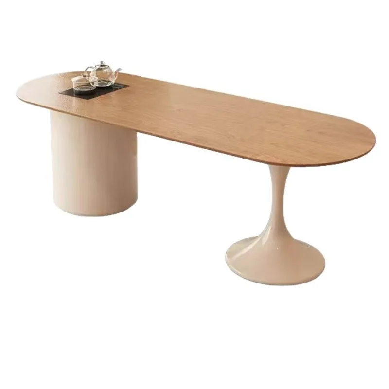 

Solid Wood Household Tea Table Balcony Solid Wood Modern Combination Coffee Table Tea Table Homestay Simple Japanese Style