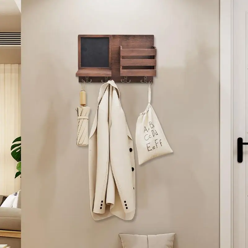 Wooden Key Rack Wall Mount Stylish Key Hanger Wall Mounted Simple Key Organizer Rack Stylish Key Chain Stand Wall Mounted Keys