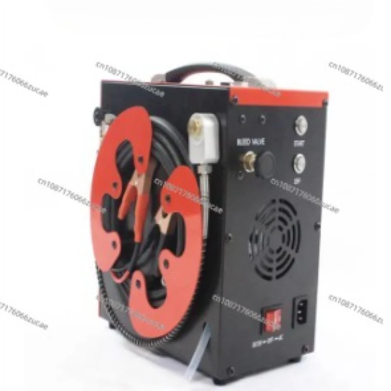 

Portable PCP air compressor, powerful 350W engine, max 6000psi/400bar, water cooling and fan, 12V automatic stop air compressor