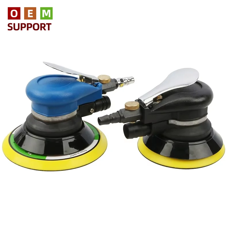 

KARLION Pneumatic Sandpaper Machine for Car Polishing & Air Grinding 5/6 Inch Pad Sizes 13500rpm No Load Speed Dust Collection